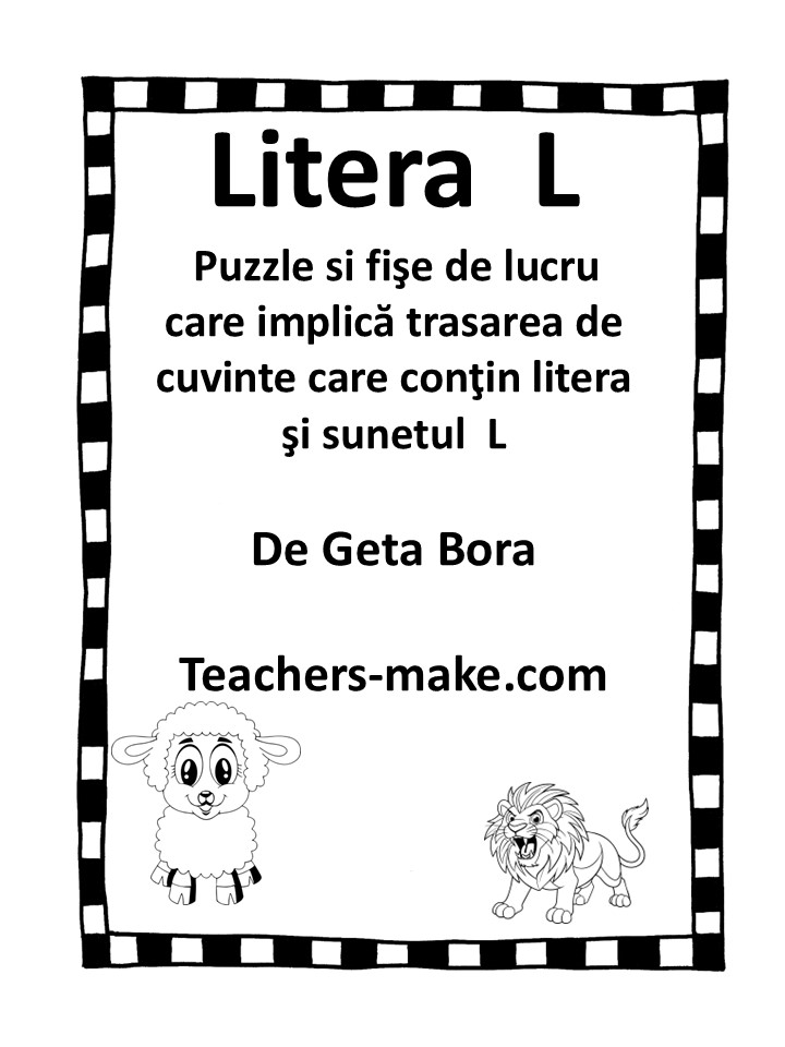 Litera L şi l – Teachers make