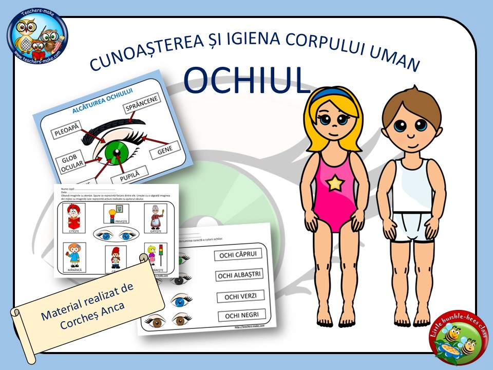 CUNOAȘTEREA ȘI IGIENA CORPULUI UMAN/OCHIUL UMAN/Material realizat de Corcheș&nbsp;Anca