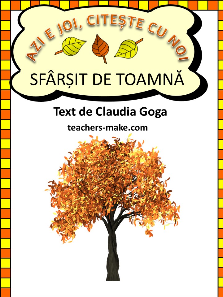 AZI E JOI, CITEȘTE CU NOI!/SFÂRȘIT DE&nbsp;TOAMNĂ